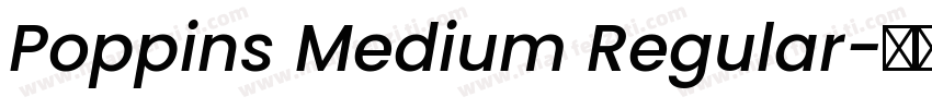 Poppins Medium Regular字体转换